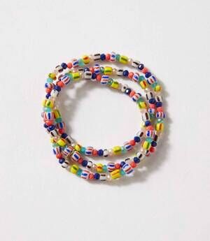 NEW MARLYN SCHIFF women's glass bead wrap bracelet in multi
